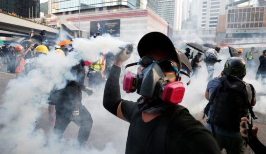 Protesters target malls, light train stations in five Hong Kong districts