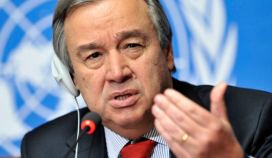 UN Chief: Turkish aggression on Syrian lands forced 160 thousand person to leave home