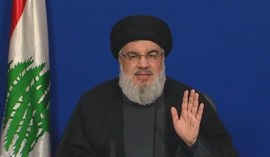 Nasrallah: Hezbollah resistance fighters seeking to clear Lebanon skies of Israeli aircraft