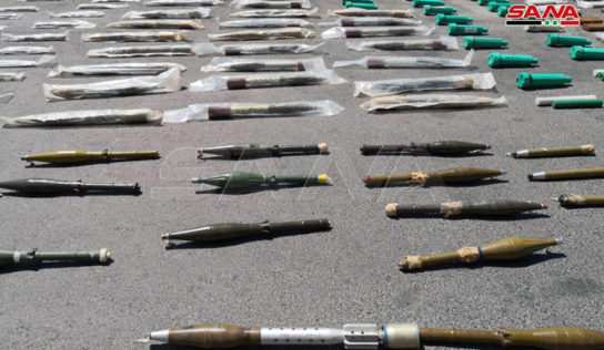 Syrian Army seizes large amount of foreign-supplied weapons