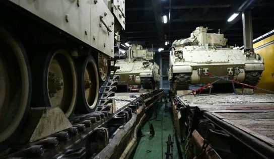 US-Led coalition deploying Bradley fighting vehicles to Northeast Syria