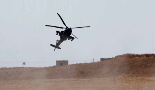 US occupation conducts airdrop in al-Dushaisha village, Hasaka countryside
