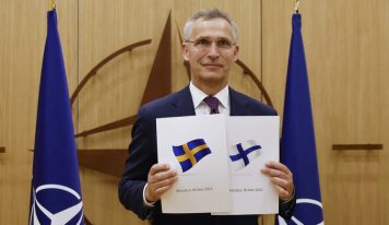 Sweden and Finland hand in applications to NATO