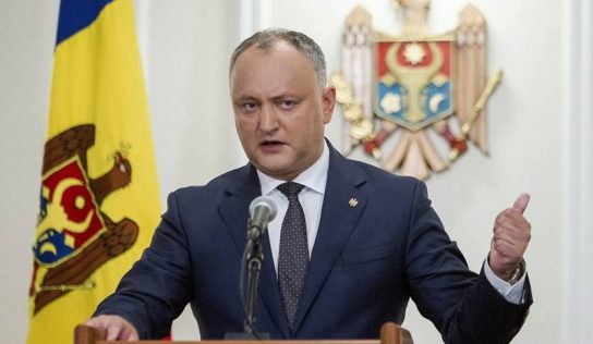Moldova’s military, political merger with Romania underway: Dodon